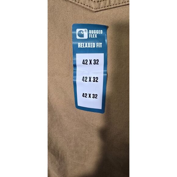 Carhartt rugged flex relaxed fit canvas 5-pocket‎ work pants Size 42x32 - Picture 4 of 6